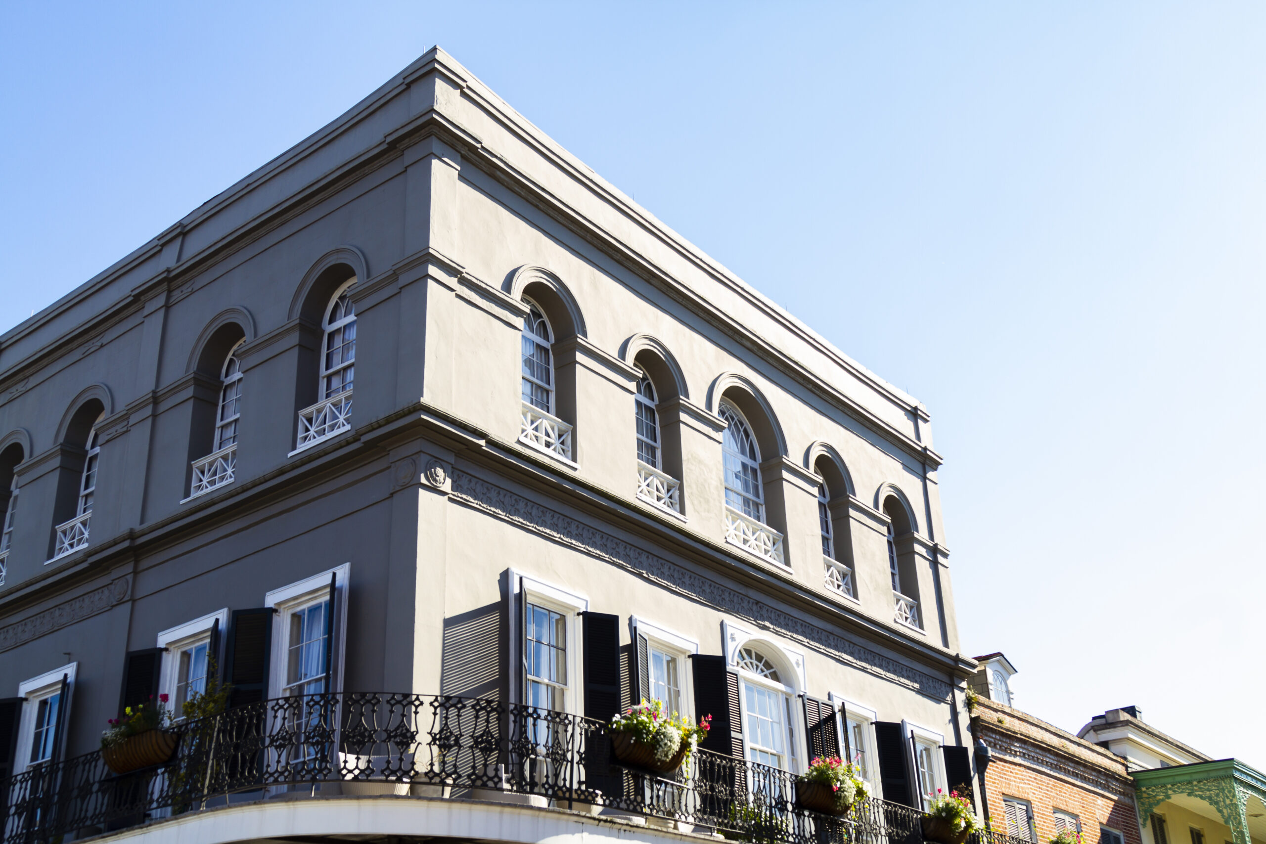 LaLaurie House mansion in the French Quarter of New Orleans
